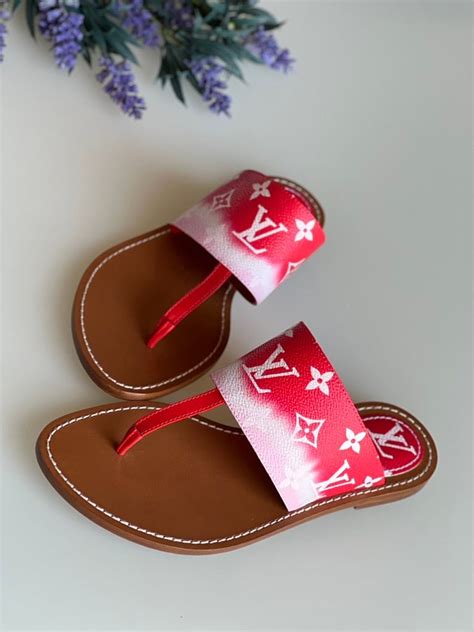 louis vuitton flip flops ioffer|louis vuitton flip flops women's.